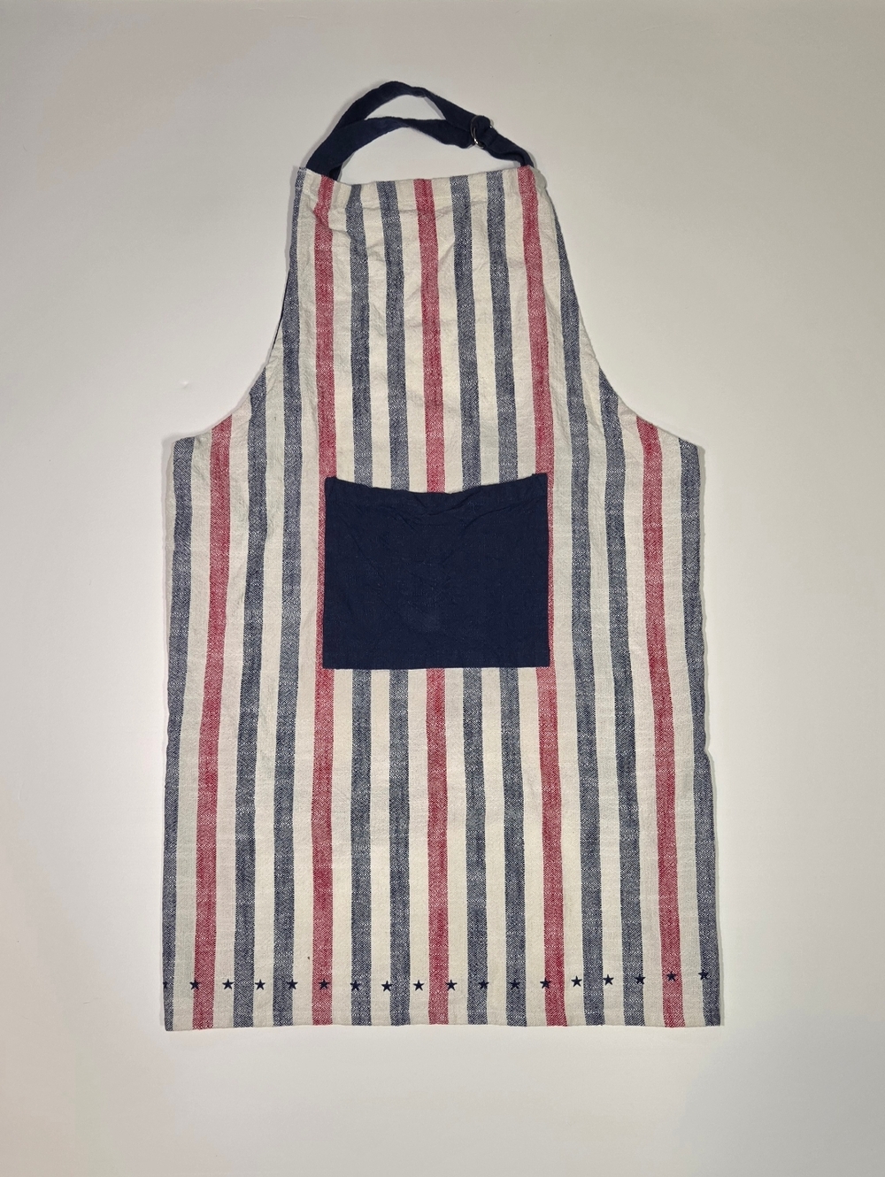 Brooks Brothers Apron Red White Blue Independence Day Striped Cotton Americana